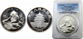 China People's Republic 10 Yuan 1998 (Mintage 250000) PCGS MS67 Panda Silver 31.1g KM# 1126