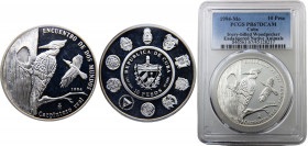 Cuba Second Republic 10 Pesos 1994 Mo (Mintage 20500) PCGS PR67 Ivory-billed Woodpecker Silver 27g KM# 541