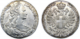 Eritrea Italian colony Vittorio Emanuele III 1 Tallero 1918 R Rome mint Silver 28.11g KM# 5
