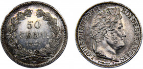 France Kingdom Louis Philippe I 50 Centimes 1847 A Paris mint Silver 2.51g KM# 768.1