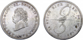 Germany States Kingdom of Hannover George IV 2/3 Thaler 1828 B Silver 17.19g KM#142