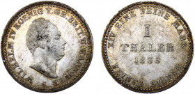 Germany States Kingdom of Hannover William IV 1 Thaler 1835 A Silver 16.85g KM# 165