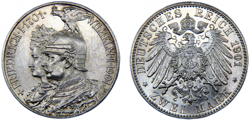 Germany Second Empire Kingdom of Prussia Wilhelm II 2 Mark 1901 A Berlin mint 20...