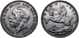 Great Britain United Kingdom George V 1 Crown 1935 Royal mint 25th anniversary of accession of King George V Silver 28.16g KM# 842