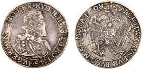 Hungary Kingdom Rudolf II 1 Tallér 1608 K - B Kremnica mint Silver 28.13g KM# 12