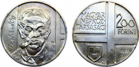 Hungary People's Republic 200 Forint 1976 BP Budapest mint(Mintage 25000) Painter Series, Gyula Derkovits Silver 28.22g KM# 609