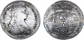 Italy States Kingdom of Naples Carlo VII 120 Grana 1753 Silver 24.72g KM# 162
