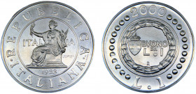 Italy Republic 1 Lira 2000 R Rome mint(Mintage 30000) History of the Lira, 1922 Lira Silver 22.07g KM# 206