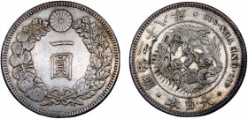 Japan Empire Meiji 1 Yen M28 (1895) Osaka mint small type Silver 26.87g Y# A25.3