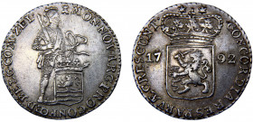 Netherlands Dutch Republic Province of Zeeland 1 Ducat 1792 ♜ Middelburg mint Silver 13.47g KM# 52.4