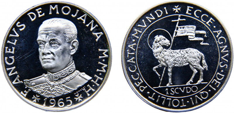 Order of Malta Angelo de Mojana di Cologna 1 Scudo 1965 Rome mint(Mintage 3000) ...