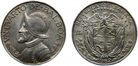 Panama Republic 1/4 Balboa 1962 Silver 6.21g KM#11.2