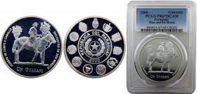 Paraguay Republic 1 Guaraní 2000 Top Pop PCGS PR67 Man and his Horse Silver 27.07g KM# 196