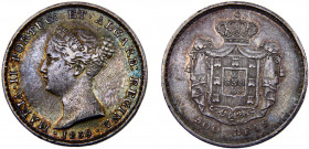 Portugal Kingdom Maria II 500 Reis 1850 Silver 14.82g KM# 471