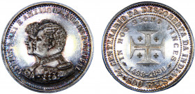 Portugal Kingdom Carlos I 500 Reis 1898 400th Anniversary of the Discovery of India, Cleaned Silver 12.52g KM# 538