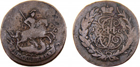 Russia Empire Ekaterina II 2 Kopecks 1763 Copper 19.05g C# 58