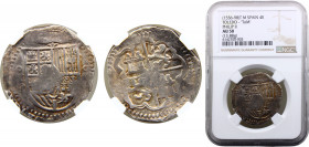 Spain Kingdom Philip II 4 Reales ND (1556-1598) TM Toledo mint NGC AU50 Silver Cal# 408