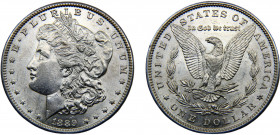 United States Federal republic 1 Dollar 1889 Philadelphia mint "Morgan Dollar" Silver 26.8g KM# 110