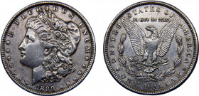 United States Federal republic 1 Dollar 1890 Philadelphia mint "Morgan Dollar" Silver 26.77g KM# 110