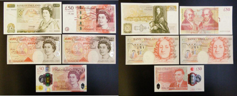 A collection of Fifty Pounds in high grades (5) Kentfield Christopher Wren 1991 ...