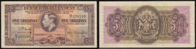 Bermuda, Government, Five Shillings 12 May 1937 date under Hamilton harbour serial D/1 276192 Pick 8b VF
Estimate: GBP 50 - 70