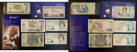 GB and World (6) Northern Ireland - Ulster Bank Five Pounds 2006 issue, George Best Pick 339 UNC in the Ulster Bank wallet of issue, Scotland - Royal ...