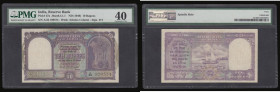 India, Reserve Bank Ten Rupees ND(1949) First Issue Wmk Ashoka Column signed D.C Deshmukh A/22 109574 PMG Extremely Fine 40 Spindle Hole
Estimate: GB...