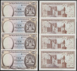 Scotland, The Royal Bank of Scotland plc Ten Pounds 4 Jan 1984 Pick 343a signed Winter (4) consecutive numbers A/68 776260 to 776264 Unc
Estimate: GB...