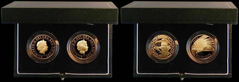 Two Pounds 2006 a 2-coin set in gold Brunel - The Man S.K20 Gold Proof FDC and B...