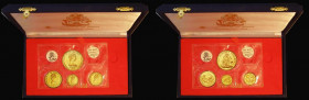 Bahamas Mint Set 1974 a 4-coin set in gold KM#MS14 comprising 200 Dollars Gold 1974 KM#54, 150 Dollars Gold 1974 KM#51, 100 Dollars Gold 1974 unbroken...