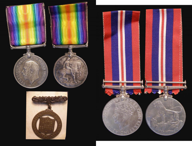 Medals (3) First World War British War Medal 1914-1918 awarded to J68450 W.L. Ro...