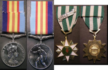 Vietnam Medal Pair, comprising Vietnam Medal and South Vietnam Campaign Medal, with 1960 clasp, awarded to 42119 Gnr.K. A. Boutcher R.N.Z.A, the first...