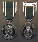 Ambulance Service (Emergency Duties) Long Service and Good Conduct Medal, awarded to Keith Allan, Bright EF. This medal is awarded for paramedics and ...