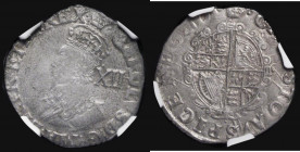 Shilling Charles I Group D, Fourth Bust, type 3a, no inner circles, Reverse: Round garnished shield, no CR. S.2791 mintmark Tun, 5.88 grammes, VF/GVF ...