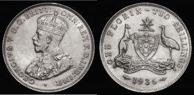 Australia Florin 1936 KM#27 About EF/EF lightly toned
Estimate: GBP 70 - 90
