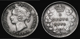 Canada 5 Cents 1875 H Small Date KM 2 EF and rare in this high grade 
Estimate: GBP 200 - 350
