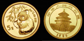 China Five Yuan 1995 Gold 1/20th oz. Large Date KM#715 Proof FDC in capsule
Estimate: GBP 90 - 120