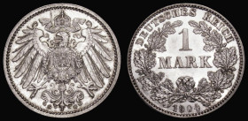 Germany One Mark 1904G KM#14 UNC with practically full mint lustre, a choice example
Estimate: GBP 50 - 75
