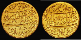 India - Bengal Presidency Half Mohur Gold AH1202/19, Murshidabad Mint, oblique edge milling, GVF and pleasing
Estimate: GBP 500 - 750