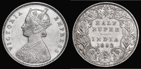 India Half Rupee 1892 Bombay, B incuse KM#491 VF
Estimate: GBP 25 - 75