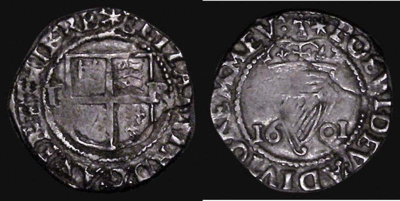 Ireland Halfpenny Elizabeth I S.6511, 0.90 grammes, Fine for wear, with a flan s...