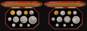 Proof Set 1902 (11 coins) Sovereign, Half Sovereign, Crown, Halfcrown, Florin, Shilling, Sixpence and Maundy Set, the Crown nFDC to FDC with attractiv...