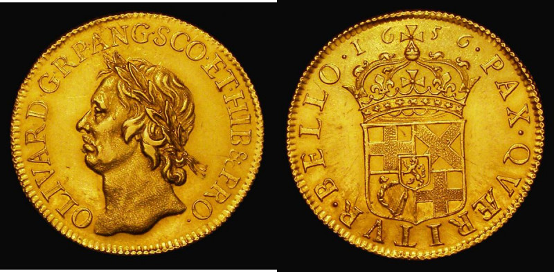 Broad 1656 Cromwell S.3225, EF rare in all grades so especially desirable in thi...