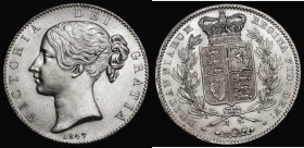 Crown 1847 Young Head ESC 286 bright Unc with a few light hairlines very rare in this high grade
Estimate: GBP 2500 - 3500