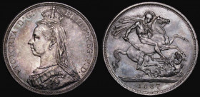 Crown 1887 ESC 296, Bull 2585 EF deeply toned, the obverse with some contact marks
Estimate: GBP 100 - 120