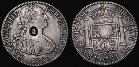 Dollar George III Oval Countermark on a Mexico 8 Reales 1793 FM ESC 129, Bull 1852, countermark VF, host coin Good Fine
Estimate: GBP 100 - 200