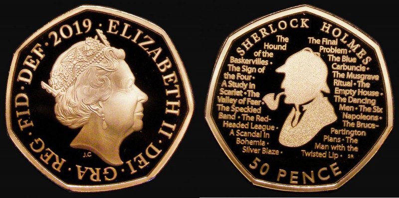 Fifty Pence 2019 160th Anniversary of the Birth of Sir Arthur Conan Doyle - Crea...