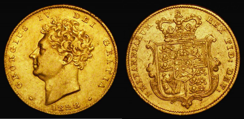 Half Sovereign 1828 Marsh 409, S.3804A, NVF with some thin scratches and hairlin...