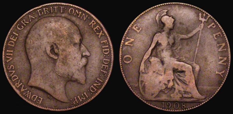 Penny 1908 Freeman 164A dies 1*+C VG Rare
Estimate: GBP 150 - 250