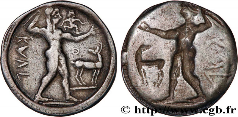 BRUTTIUM - CAULONIA
Type : Statère, nomos ou didrachme 
Date : c. 530-510 AC. 
M...
